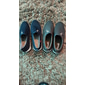 mocassini slip-on casual da uomo in rete traspirante bianca e nera per il comfort quotidiano