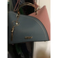 borsa da donna blu navy e rosa con ciondolo a forma di cuore – elegante borsa a tracolla e tote in similpelle per l'uso quotidiano