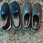 mocassini slip-on casual da uomo in rete traspirante bianca e nera per il comfort quotidiano