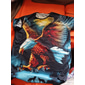 Homme Animal Aigle T-shirt Manche Courte T-shirt Impression 3D Col ras du cou Chemise Sports Mode Vêtements de sport Occasionnel Quotidien Extérieur Bleu Jaune Bleu Poudré Été Printemps Vêtement Tenue