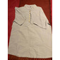 Per uomo Camicia di lino Camicia con colletto alla coreana Camicia popover Camicia Estiva Abbigliamento da spiaggia Camicia casual Semplice Vacanza Casuale Nero Bianco Rosa Vino Manica Corta Scollo a