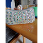 Pochette de soirée en cristal multicolore pour femme – sac à main de luxe en strass avec fermoir en perles et bandoulière en chaîne pour gala, mariage et événements officiels