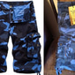 Herr Cargo-shorts Vandringsshorts Ficka Flera fickor Kamuflasje Komfort Utomhus Kort Ledigt Sport Cargo-shorts Chino Kamouflage Röd Gul kamouflage Oelastisk