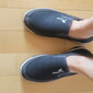 mocassini slip-on casual da uomo in rete traspirante bianca e nera per il comfort quotidiano