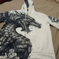 Homme Dragon Impressions Graphiques Viking Sweat à capuche Sweats à capuche Sweatshirt Streetwear Designer Occasionnel Grand et Long manche longue À capuche Quotidien Sports Bleu Rouge vin Noir