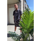 Herren Blumen 2St Hemden-Sets Sommer Hawaiihemd Kurzarm Kurze Hosen Umlegekragen Tropisch Mode Hawaiianisch Lässig Ferien Strand Druck Sommer Frühling Schwarz Blau Khaki