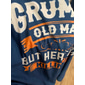 Camicia henley grafica divertente da uomo Grumpy Old Man - Tee lifestyle a maniche corte