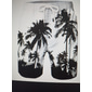 Herr Kokosnötsträd Boardshorts Badshorts Sommarshorts Medium Midja Hawaiisk Boho Ledigt Dagligen Helgdag Snörning med meshfoder Elastisk midja Designer Kläder
