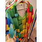 Hombre Ajedrez Estampados Camisetas polo Camiseta de golf Mangas cortas Camisa Collar Cubano Casual Diario Amarillo Rojo Verde Trébol Estampado Ropa Moda Design Casual Transpirable