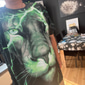 Herr Grafisk Djur Lejon T-shirt T-shirts Roliga T-shirts Kortärmad T-shirt 3D-tryck Rund hals Skjorta Streetwear drivna Casual Dagligen Helgdag Svart Rubinrött Blå Sommar Kläder Plusstorlekar S M L