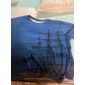 Bărbați Mărime Plus Tricou Mare si inalt Grafic Stil Nautic Imprimeu Manșon scurt Primavara vara Epocă Șic Stradă Comfortabil Casual Sport Topuri