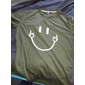 Herr symbol T-shirt Vardaglig stil 100 % bomull Kortärmad Grafisk Skjorta Heather Grey Svart Vit Bekväm t-shirt Utomhus Gata Modedesignerkläder