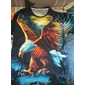 Homme Animal Aigle T-shirt Manche Courte T-shirt Impression 3D Col ras du cou Chemise Sports Mode Vêtements de sport Occasionnel Quotidien Extérieur Bleu Jaune Bleu Poudré Été Printemps Vêtement Tenue