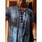 Bărbați Tricou Grafic Harta lumii Guler de stand Îmbrăcăminte Tipărire 3D Zilnic Sport Manșon scurt Cu Șiret Imprimeu Modă Designer Stilat Epocă