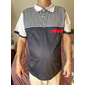 Herren Polo mit Knopfleiste Baumwoll-Poloshirt Lässig Ferien Revers Kurzarm Mode Basic Farbblock Klassisch Sommer Normale Passform Weiß Gelb Burgunderrot Dunkelmarine Blau Polo mit Knopfleiste