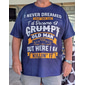 Männer Grumpy Old Man Killin' It Lustige Grafik Kurzarm Lifestyle T-Shirt