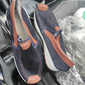 męskie półbuty typu slip-on – oddychające płócienne mokasyny z antypoślizgową podeszwą do codziennego chodzenia i podróżowania