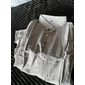 Per uomo Camicia di lino Camicia casual Camicia da Spiaggia Camicia con Bottoni Camicie sbottonate Semplice Spiaggia Vacanza Nero Bianco Rosa Blu marino Manica Lunga Bavero Primavera & Estate