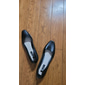 Schwarze Pumps mit niedrigem Absatz für Damen – klassische Slipper mit runder Spitze für Büro, Arbeit und formelle Anlässe