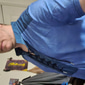 Bărbați Tricou Tricouri Manșon scurt Guler Vară Bloc Culoare Epocă Modă Cu Șiret Imprimeu Casual Zilnic Sport Maro Închis Drak Gray Albastru piscină Top tricou pentru bărbați