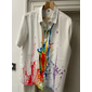 Herren Regenbogen Geometrische Muster Stolz Hemd Knopfhemd Kurzarm Modisch Strassenmode Designer Outdoor Täglich Ausgehen Sommer Frühling Umlegekragen Bedruckt Weiß Grün Regenbogen
