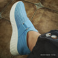 Femmes Basket Slip-Ons Chaussures Blanches Grande Taille Chaussures Flyknit Extérieur Quotidien Talon plat Bout Rond Sportif Occasionnel Minimalisme Course Tissage Volant Mocassin Bleu Ciel Noir
