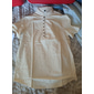 Per uomo Camicia di lino Camicia con colletto alla coreana Camicia popover Camicia Estiva Abbigliamento da spiaggia Camicia casual Semplice Vacanza Casuale Nero Bianco Rosa Vino Manica Corta Scollo a