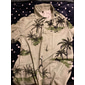 Homme Cocotier Plantes tropicales Chemise Chemise hawaïenne Chemise Aloha Manche Courte Chemise Col rabattu Mode Hawaïen Design Extérieur Plein Air Casual Noir Noir + blanc Blanche Print S M L