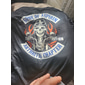 男性用 プラスサイズ ビッグトール Tシャツ グラフィックTシャツ オートバイのシャツ クルーネック ブラック ダークブルー 半袖 アウトドア お出かけ プリント レタード グラフィック おかしい 衣類 コットン混 スタイリッシュ カジュアル トップス