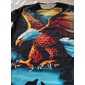 Homme Animal Aigle T-shirt Manche Courte T-shirt Impression 3D Col ras du cou Chemise Sports Mode Vêtements de sport Occasionnel Quotidien Extérieur Bleu Jaune Bleu Poudré Été Printemps Vêtement Tenue