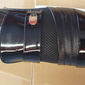 Mocassins habillés en similicuir verni pour hommes – chaussures à enfiler formelles avec des accents en maille et une boucle en métal élégante pour les mariages et les affaires