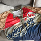 Homme Graphique Bloc de Couleur Lettre T-shirt Chemise Henley Chemise vintage Manche Courte Impression 3D Designer Basique Classique Extérieur Quotidien Sports Été Jaune Bleu Marron Vert Gris Henley