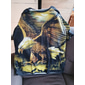 Homme Animal Aigle T-shirt Manche Courte T-shirt Impression 3D Col ras du cou Chemise Sports Mode Vêtements de sport Occasionnel Quotidien Extérieur Bleu Jaune Bleu Poudré Été Printemps Vêtement Tenue