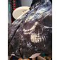 Shorts de sudation actifs pour hommes avec imprimés tête de mort shorts en éponge taille moyenne mode streetwear classique style sportif extérieur décontracté quotidien avec cordon de serrage et