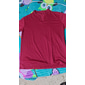 Homme T-shirt Manche Courte Col en V Été Uni Sports Mode Léger Style Classique Vacances Occasionnel Fête Noir Blanche Rose Claire T-shirt haut de gamme pour homme