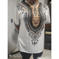 Homme Graphique Bloc de Couleur Tribal T-shirt Manche Courte T-shirt Impression 3D Col ras du cou Chemise Mode Designer Ethnique Extérieur Quotidien Sports Noir et rouge Noir Blanche Printemps & Été