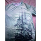 Bărbați Mărime Plus Tricou Mare si inalt Grafic Stil Nautic Imprimeu Manșon scurt Primavara vara Epocă Șic Stradă Comfortabil Casual Sport Topuri