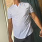 Herren T Shirt Kurzarm V Ausschnitt Sommer Einfach Mode Klassisch Bequem Lässig Straße Sport Blau Schwarz Weiß Top T-Shirt für Herren