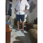 Per uomo Camicia Camicia di lino Camicia Estiva Camicia casual Camicia con Bottoni Semplice Vacanza Crociera Nero Bianco Rosa Blu Manica Lunga Colletto alla coreana Estate Primavera & Autunno