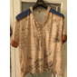 Bărbați Tricou Grafic Harta lumii Guler de stand Îmbrăcăminte Tipărire 3D Zilnic Sport Manșon scurt Cu Șiret Imprimeu Modă Designer Stilat Epocă