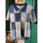 Hombre Plaid Camisetas polo con diseño de gofre Camiseta de golf Manga Corta Camisas de polo Camisas con cuello Vintage Casual Ropa de vacaciones Ropa formal Ropa de festival Impresión 3D Botones