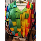Hombre Ajedrez Estampados Camisetas polo Camiseta de golf Mangas cortas Camisa Collar Cubano Casual Diario Amarillo Rojo Verde Trébol Estampado Ropa Moda Design Casual Transpirable
