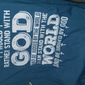 Herren Kurzarm Grafik T-Shirt 'Steh mit Gott und lass dich von der Welt beurteilen' Religiöses Glaubens-Tee