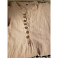 Per uomo Camicia di lino Camicia con colletto alla coreana Camicia popover Camicia Estiva Abbigliamento da spiaggia Camicia casual Semplice Vacanza Casuale Nero Bianco Rosa Vino Manica Corta Scollo a