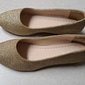 Ballerines compensées roses pailletées pour femmes – des ballerines confortables et scintillantes à enfiler pour les sorties décontractées, les fêtes et le quotidien