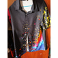 Hombre Degradado Camisa Abotonar la camisa Manga Corta Moda Design Casual Exterior Casual Verano Primavera Cuello Vuelto Estampado Negro Blanco Amarillo Morado Naranja