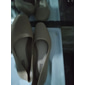 Schwarze Pumps mit niedrigem Absatz für Damen – klassische Slipper mit runder Spitze für Büro, Arbeit und formelle Anlässe