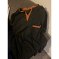 Hombre Camiseta Henley Shirt Camiseta superior Bloque de color Henley Calle Vacaciones Mangas cortas Ropa Moda Design Básico