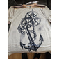 Hombre Graphic Náutico Ancla Brújula Camiseta camiseta angustiada Manga Corta Camiseta Impresión 3D Cuello Barco Camisa Vintage Moda Design Exterior Diario Deportes Caqui Primavera verano Ropa S M L