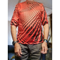 Herr 3D Print Grafiska tryck T-shirt Långärmad T-shirt 3D-tryck Rund hals Skjorta Sport Designer Grundläggande Dagligen Utomhus Gata Blå A B Vår & Höst Kläder S M L XL XXL 3XL 4XL